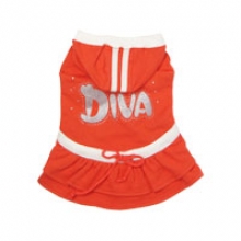Diva Jogging Jurkje (rood)